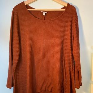 Sonoma ribbed long sleeve top